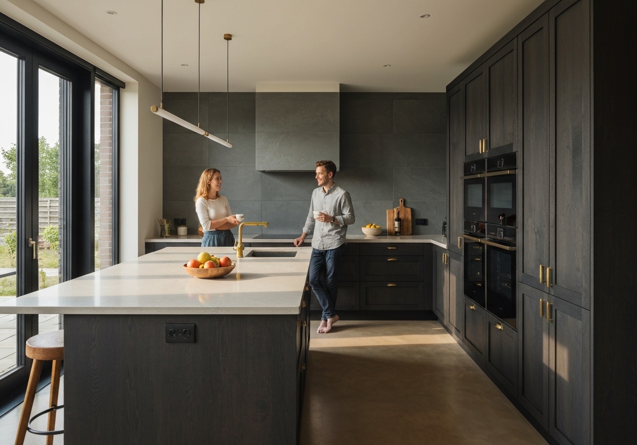 Bewoners genieten in hun nieuwe Garrelds-keuken